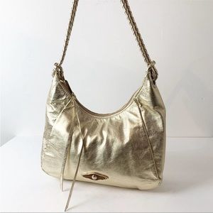 Elliott Lucca Gold Hobo Shoulder Bag